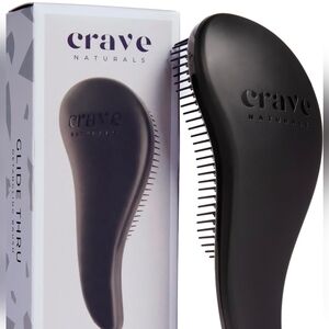 NWT Crave Naturals Black Hair Brush